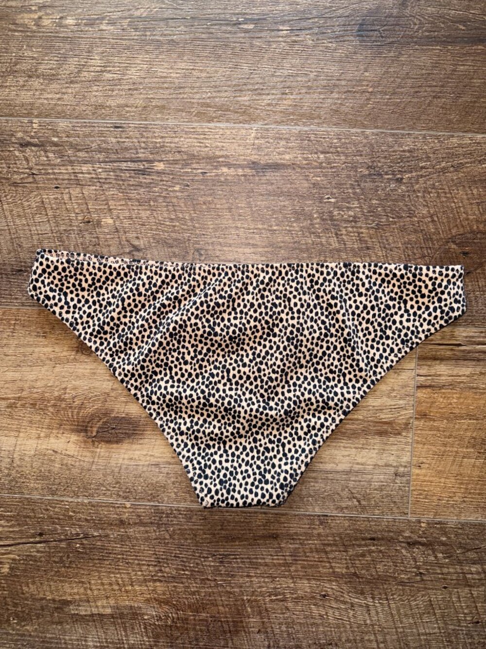 Shade & Shore bikini BOTTOM MED EUC spotted black & brown - Picture 2 of 5